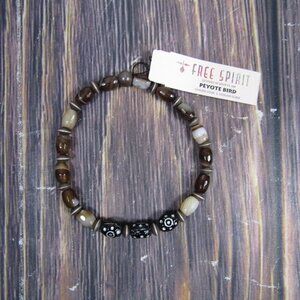 Peyote Bird NEW NWT Free Spirit Brown Beaded Bracelet